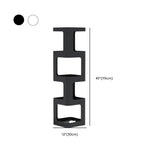 Chic Rotatable 4-Tier Vertical Metal Open Back Bookcase