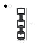 Chic Rotatable 4-Tier Vertical Metal Open Back Bookcase