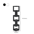 Chic Rotatable 4-Tier Vertical Metal Open Back Bookcase