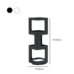 Chic Rotatable 4-Tier Vertical Metal Open Back Bookcase