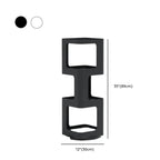 Chic Rotatable 4-Tier Vertical Metal Open Back Bookcase