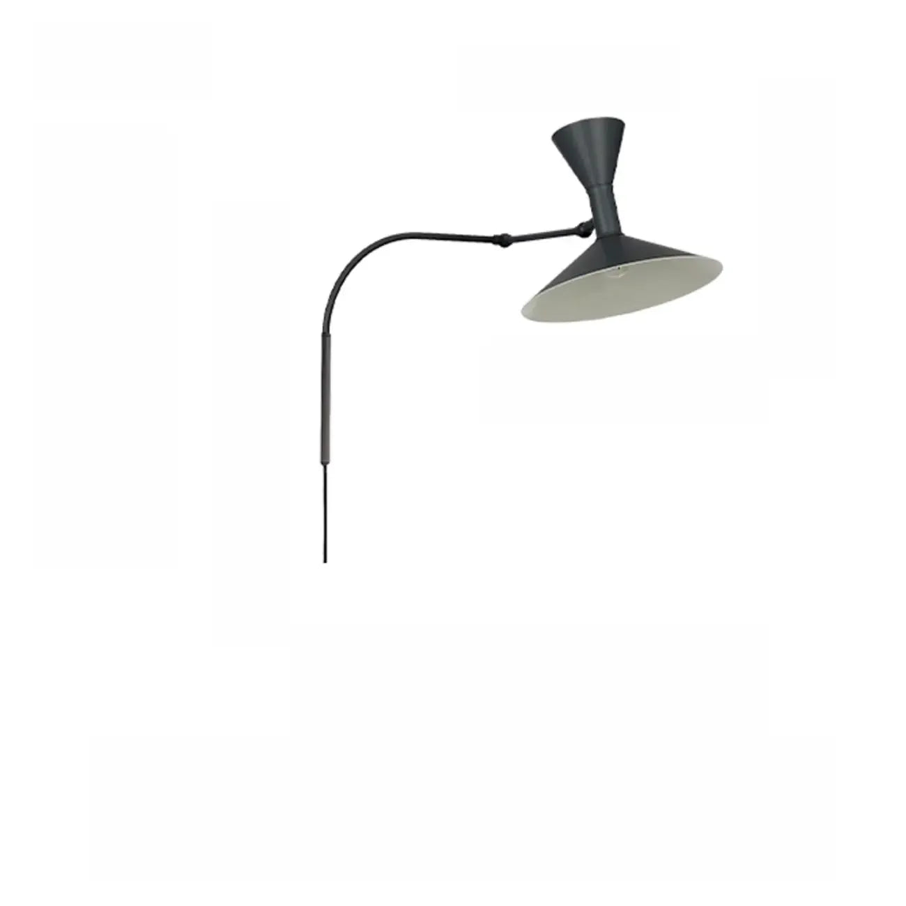 Modern White Plug-In Adjustable Wall Sconce in 2-Light