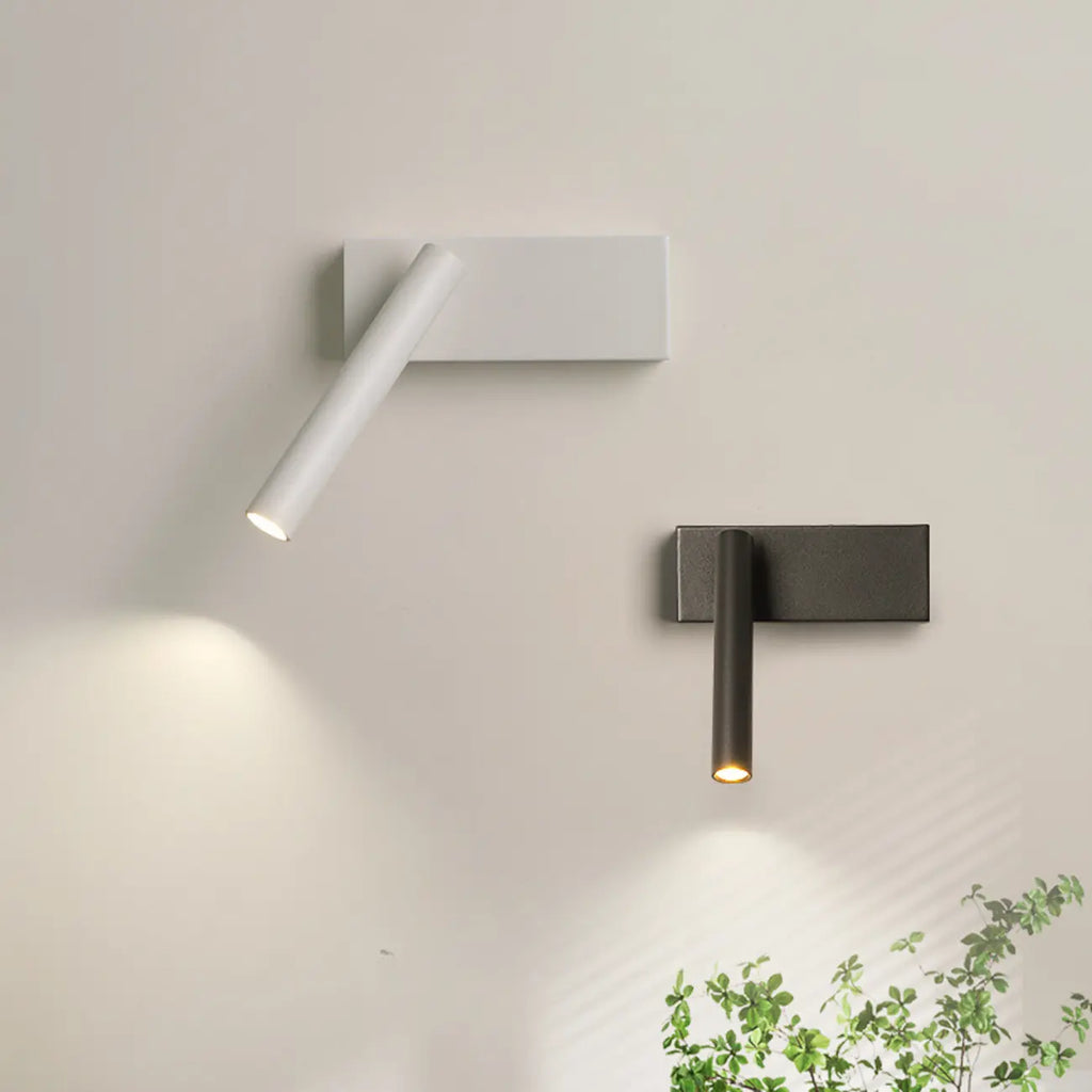 Sleek Adjustable Metal LED Wall Sconce with Acrylic Shade