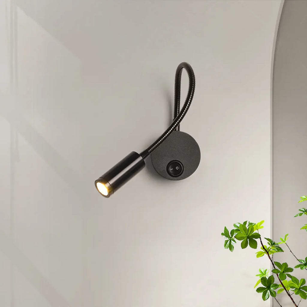 Sleek Adjustable Metal LED Wall Sconce with Acrylic Shade