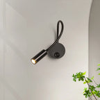 Sleek Adjustable Metal LED Wall Sconce with Acrylic Shade