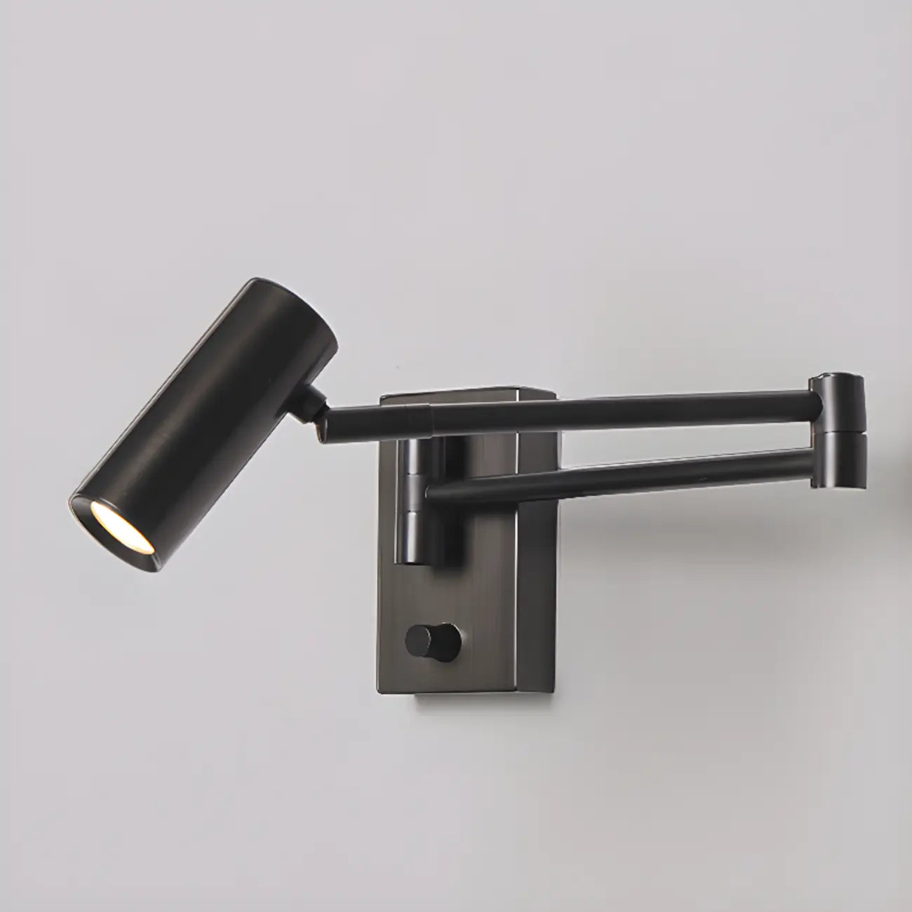 Sleek Adjustable Metal LED Wall Sconce with Acrylic Shade