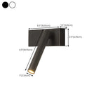 Sleek Adjustable Metal LED Wall Sconce with Acrylic Shade