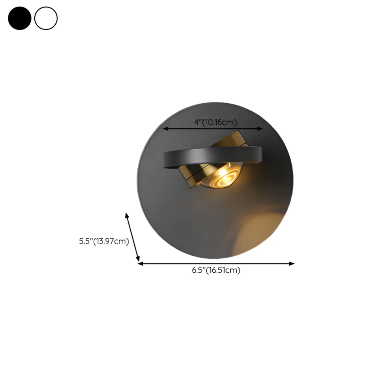 Sleek Adjustable Metal LED Wall Sconce with Acrylic Shade