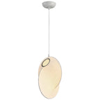 Modern White Fabric Adjustable Living Room Pendant Light