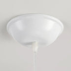 Modern White Fabric Adjustable Living Room Pendant Light