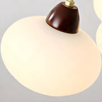 Classic Gold Glass Drum Shade Elegant Chandelier
