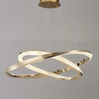 Modern LED Stylish Metal Black Circle Ring Chandelier
