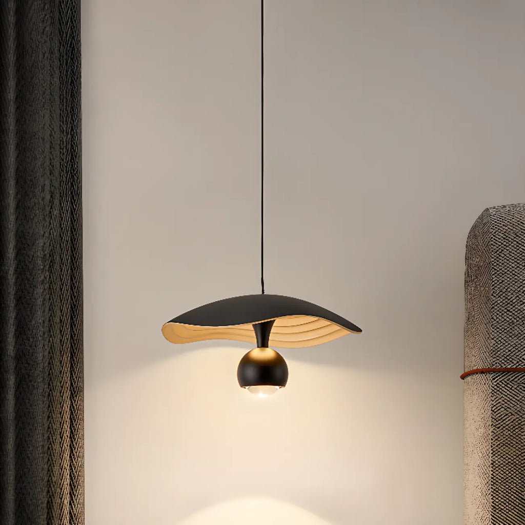 Modern Black 2-Light Pendant Light Fixture Adjustable Height