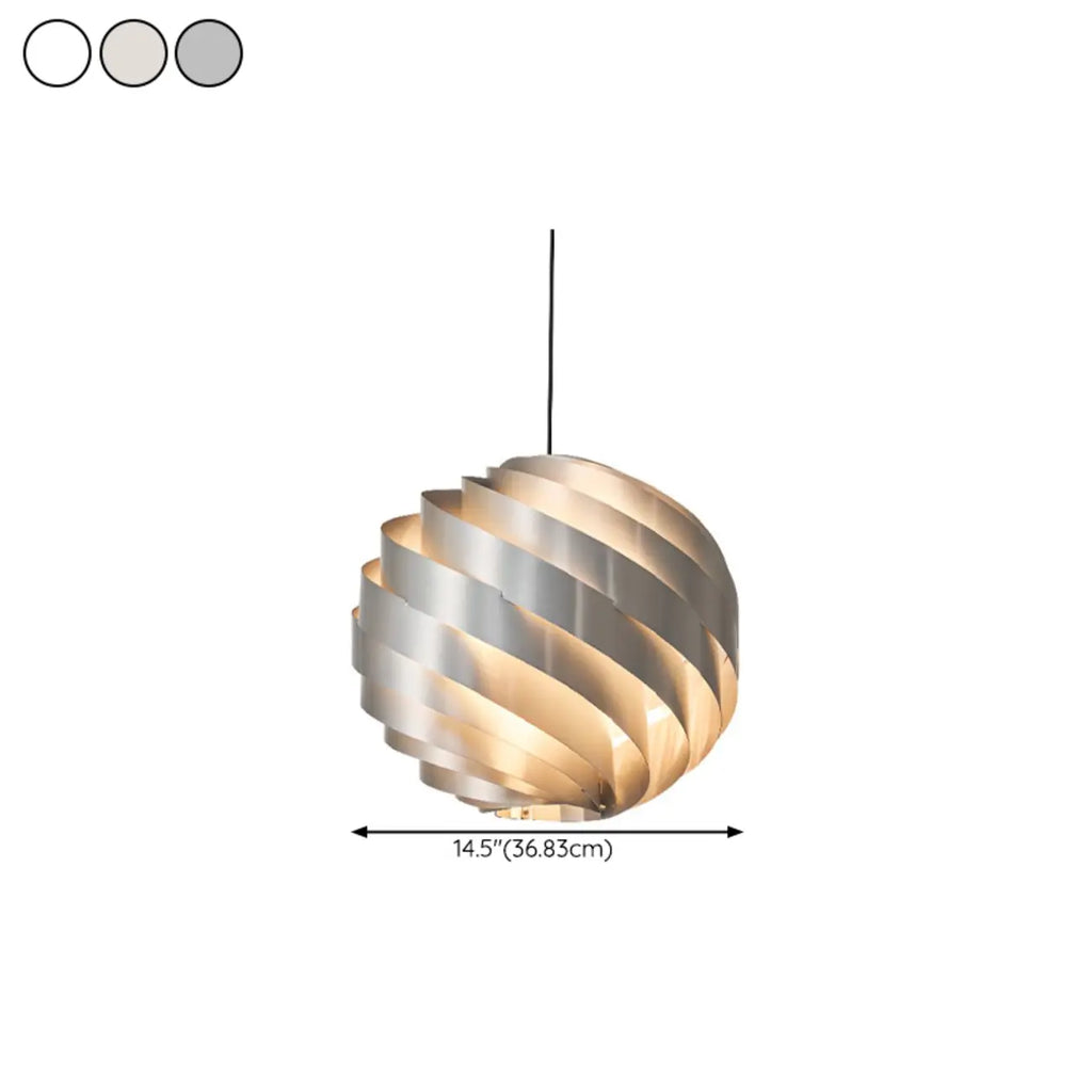 Art Aluminum Globe Pendant Light for Kitchen Island
