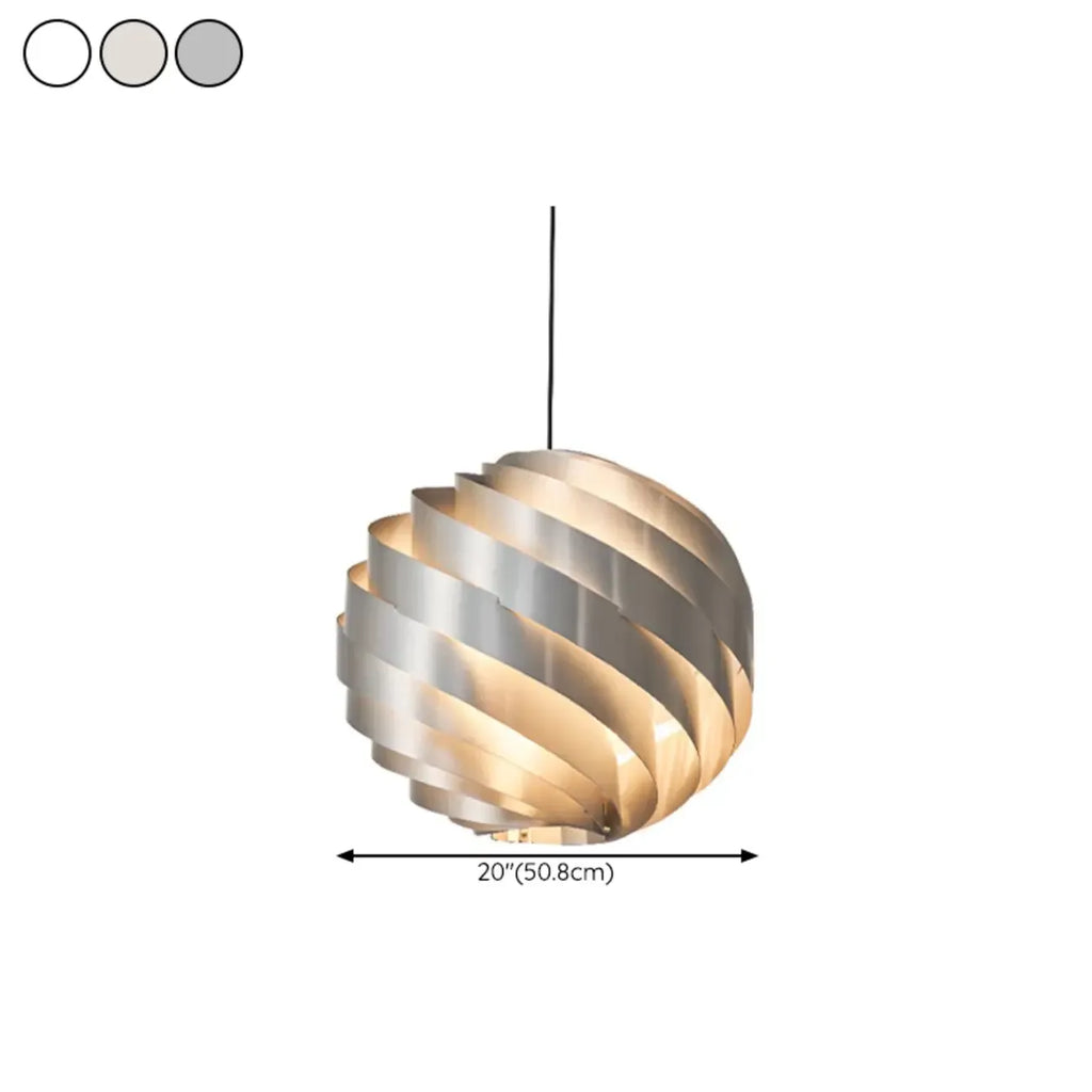Art Aluminum Globe Pendant Light for Kitchen Island