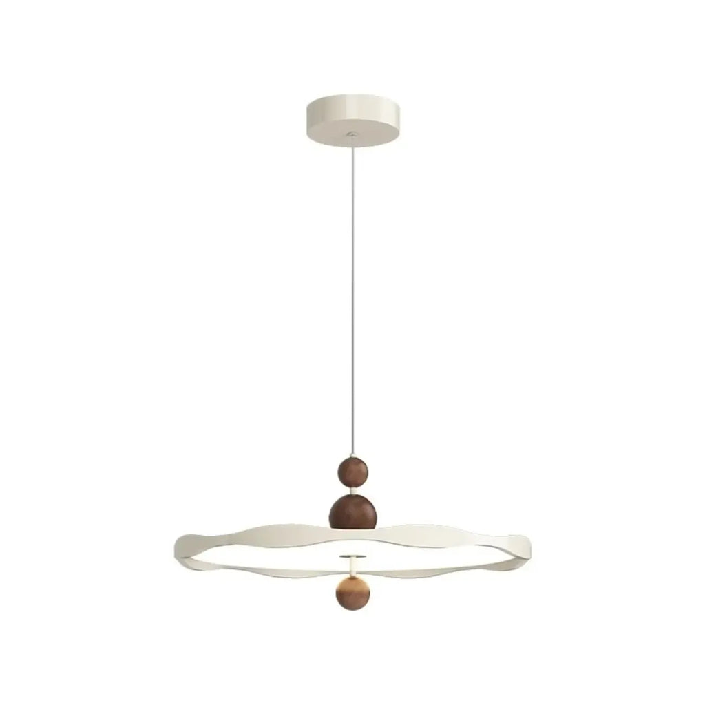 Dimmable White Round Hanging Pendant Light for Kitchen Island