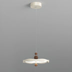 Dimmable White Round Hanging Pendant Light for Kitchen Island