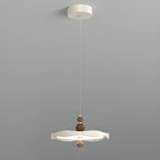 Dimmable White Round Hanging Pendant Light for Kitchen Island