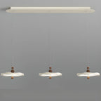 Dimmable White Round Hanging Pendant Light for Kitchen Island