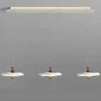 Dimmable White Round Hanging Pendant Light for Kitchen Island