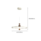Dimmable White Round Hanging Pendant Light for Kitchen Island