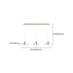Dimmable White Round Hanging Pendant Light for Kitchen Island