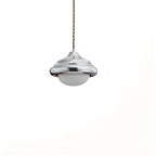 Geometric Walnut Glass Indoor Pendant Light Adjustable Height