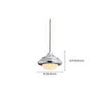 Geometric Walnut Glass Indoor Pendant Light Adjustable Height