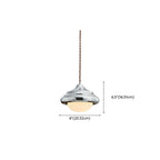 Geometric Walnut Glass Indoor Pendant Light Adjustable Height