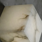 Contemporary Gray-white Cubic Alabaster Indoor Wall Sconce