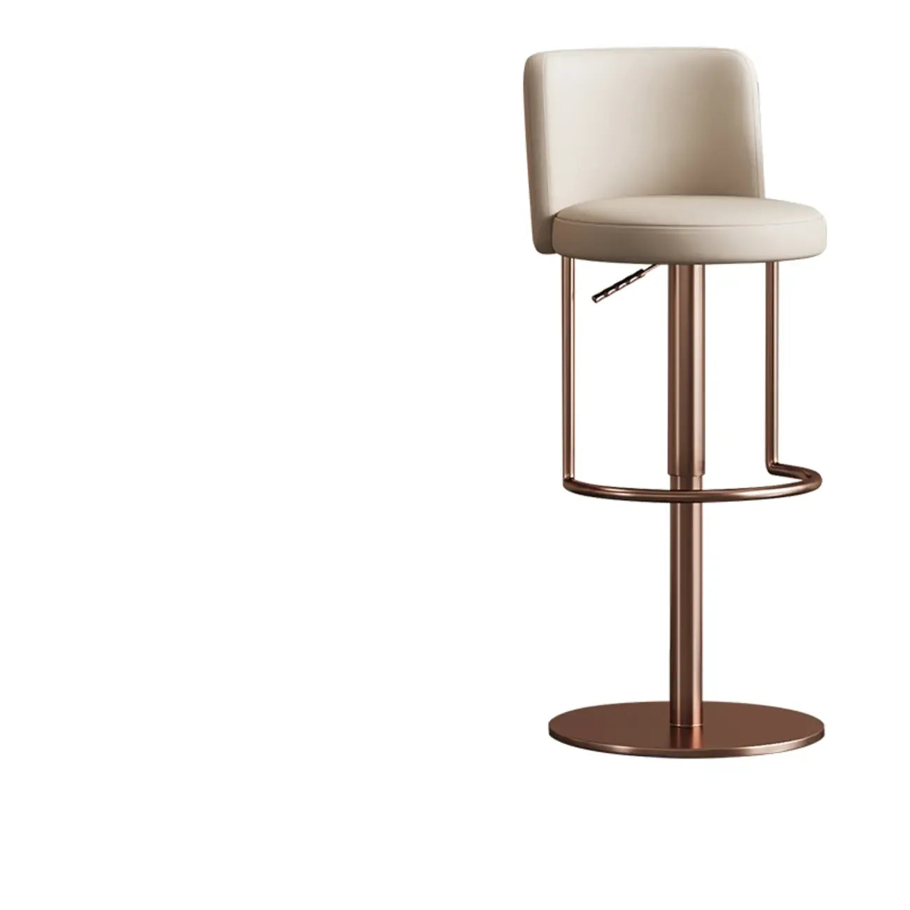 Modern Stainless Steel Swivel Bar Stool Adjustable Height
