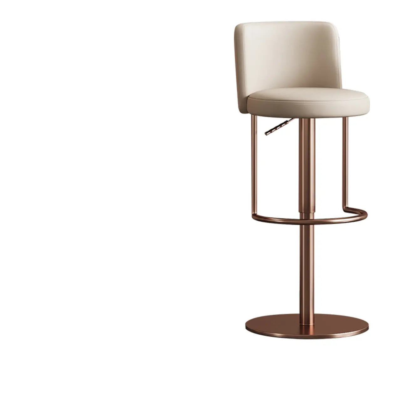 Modern Stainless Steel Swivel Bar Stool Adjustable Height
