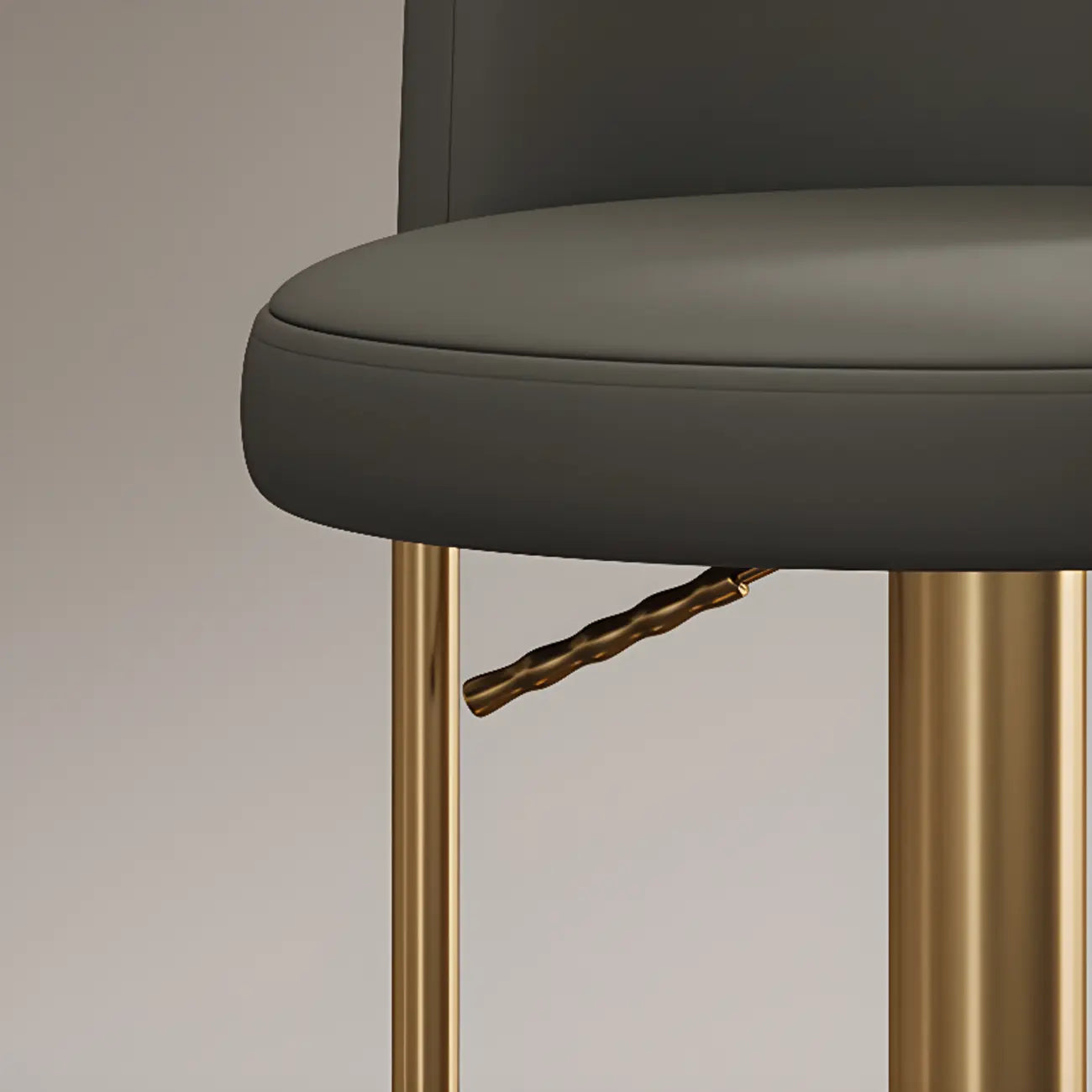Modern Stainless Steel Swivel Bar Stool Adjustable Height