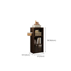 Compact Tall Modern Wooden 5-Tier Corner Bookcase