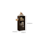 Compact Tall Modern Wooden 5-Tier Corner Bookcase