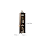 Compact Tall Modern Wooden 5-Tier Corner Bookcase