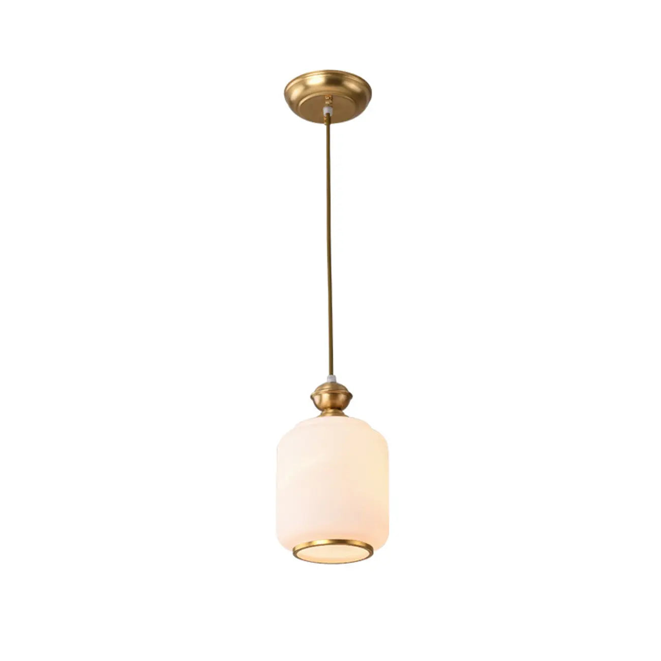 Indoor Clear Glass Pendant Lights Fixture with Adjustable Height