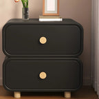 Bedroom Off-White Wooden Two Drawer Nightstand
