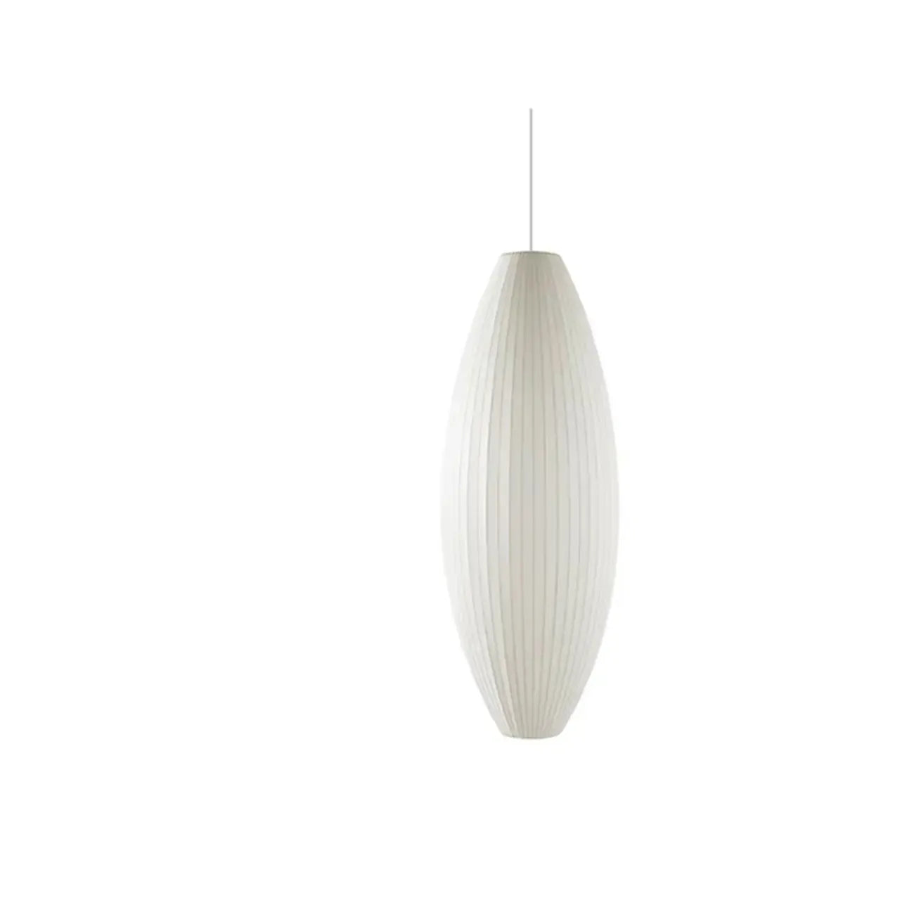 Geometric Silk Pendant Light for Bedside Adjustable Height