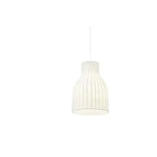 Geometric Silk Pendant Light for Bedside Adjustable Height