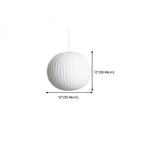 Geometric Silk Pendant Light for Bedside Adjustable Height