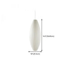 Geometric Silk Pendant Light for Bedside Adjustable Height