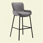 Coffee Bucket Four Legs Leather Counter Bar Stools