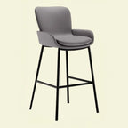 Coffee Bucket Four Legs Leather Counter Bar Stools