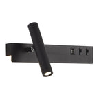 Minimalist Modern Wall Sconce with USB & Rotatable Spotlight