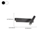 Minimalist Modern Wall Sconce with USB & Rotatable Spotlight