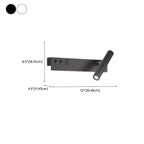 Minimalist Modern Wall Sconce with USB & Rotatable Spotlight