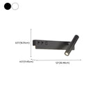 Minimalist Modern Wall Sconce with USB & Rotatable Spotlight