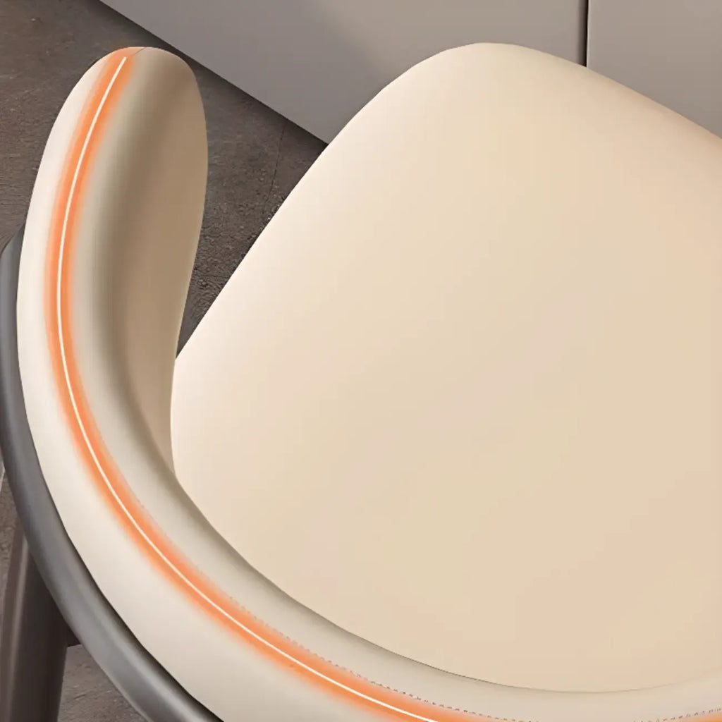 Modern Upholstered Low Back Counter Height Bar Stools