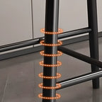 Modern Upholstered Low Back Counter Height Bar Stools